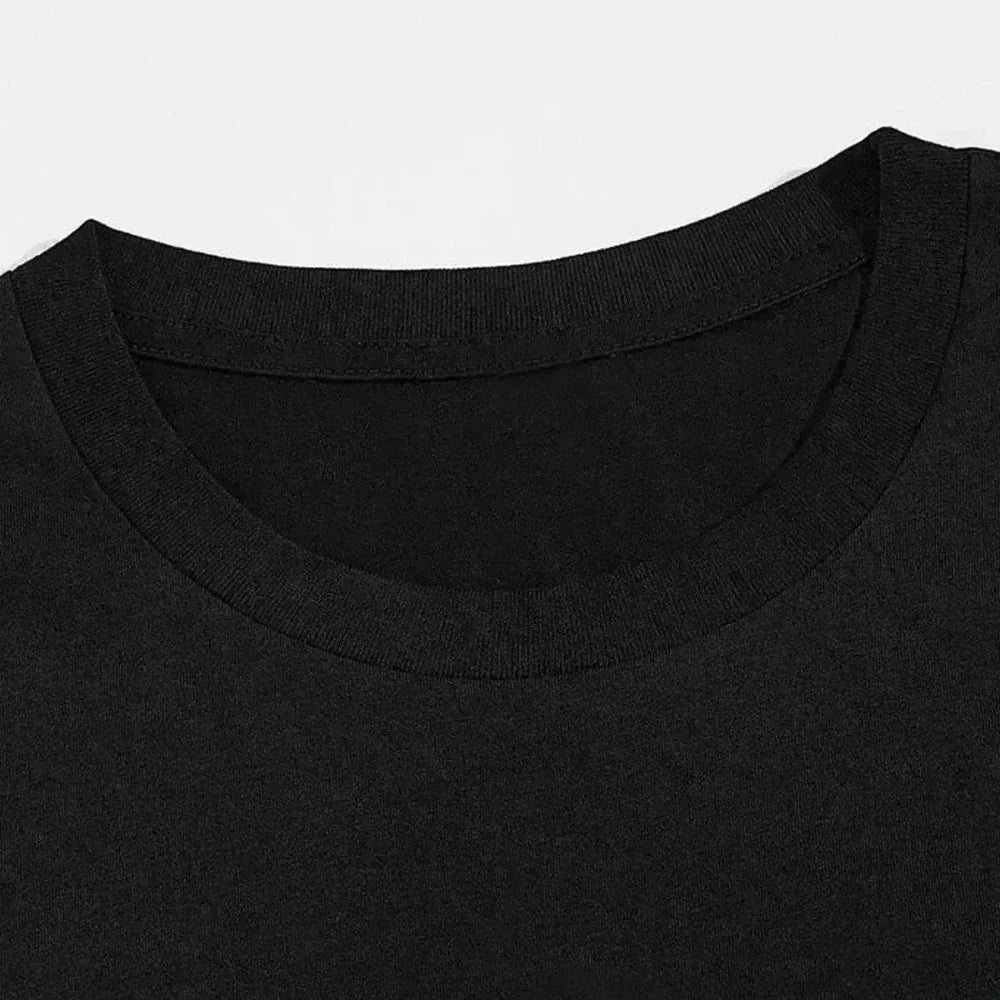 American Trendy Brand Cotton Short-sleeved T-shirt Men's and Women's 2025 Summer Casual Crew Neck T-shirts Tops