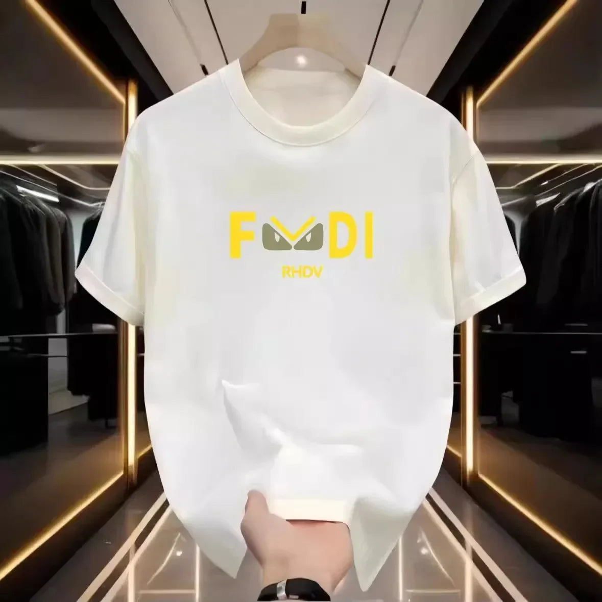 American Trendy Brand Cotton Short-sleeved T-shirt Men's and Women's 2025 Summer Casual Crew Neck T-shirts Tops