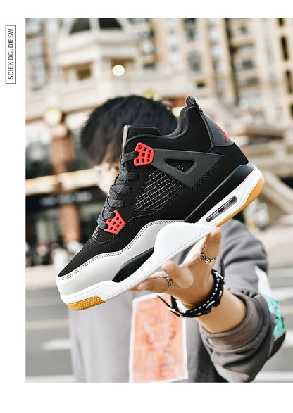 New high-top anti-slip board shoes student casual sports shoes men's practical basketball shoes and youth training shoes