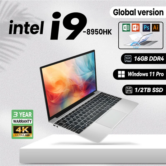 NEW intel Core i9-8950HK laptop 16GB RAM 2TB SSD Portable laptops 1920*1080  i9-8950hk Notebook computer 14.1-inch Office laptop
