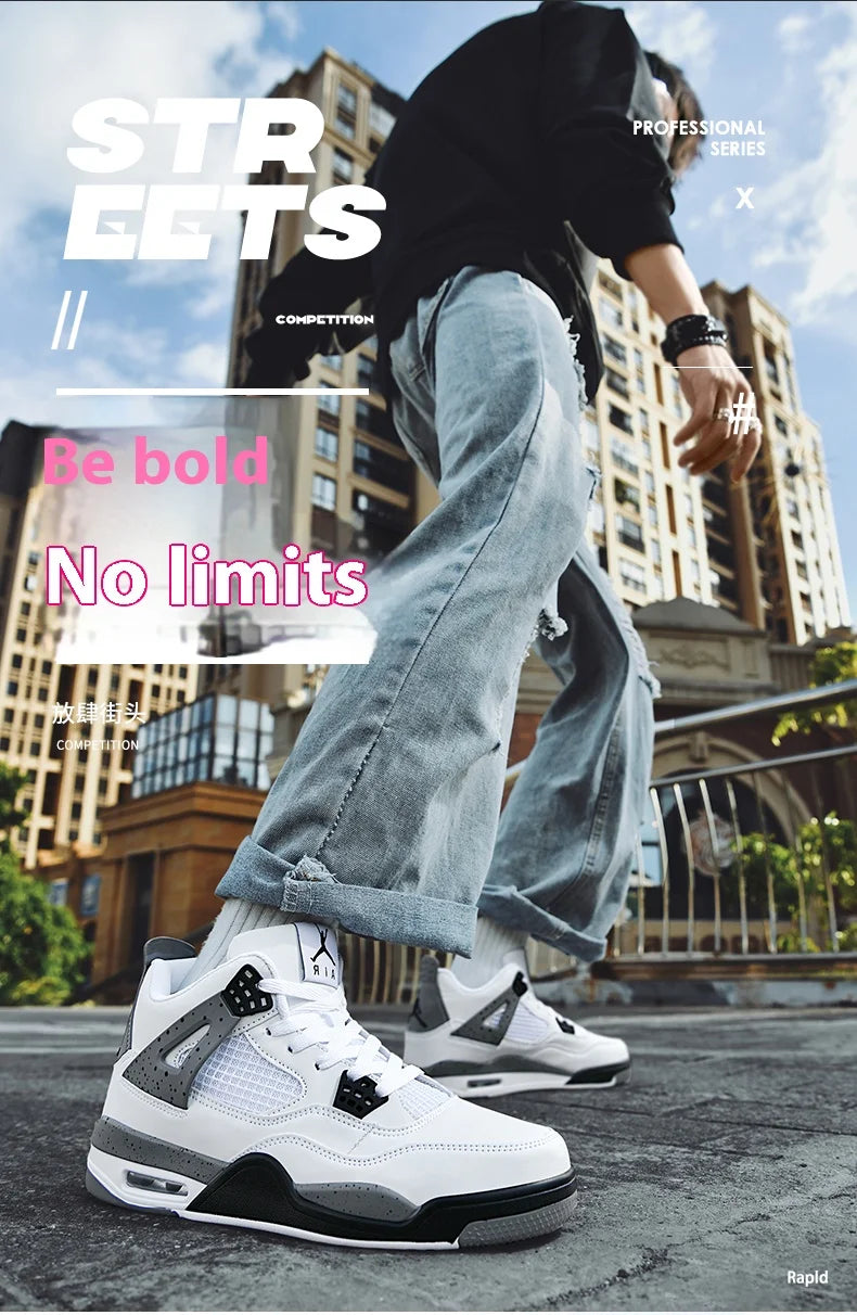 New high-top anti-slip board shoes student casual sports shoes men's practical basketball shoes and youth training shoes