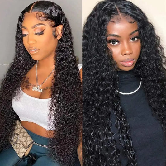 MsSunlight 30 Inch HD Lace Front Wig 13x6 Transparent Full Frontal 15A Brazilian Human Hair Water Wave Raw Natural