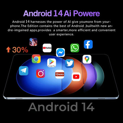 2025 New Original Pad 6S Pro Snapdragon 8gen2 Tablet Android 14 11Inch HD 16GB+1TB 20000mAh 5G Dual SIM Bluetooth WIFI Tables PC