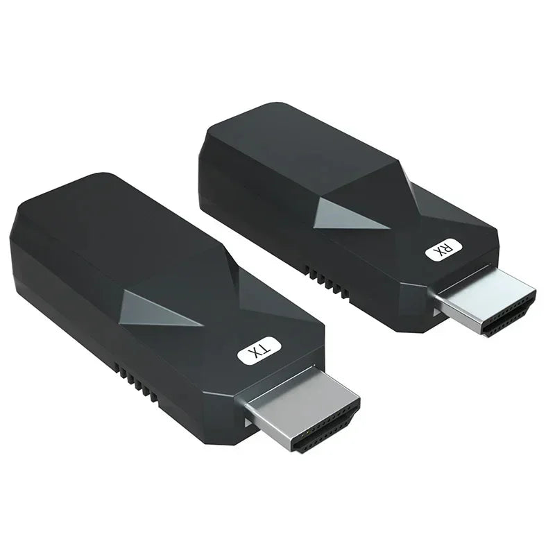 50M Wireless Video Transmitter and Receiver HDMI-Compatible Extender Display Adapter Cable Screen Mirror for Camera PC To TV