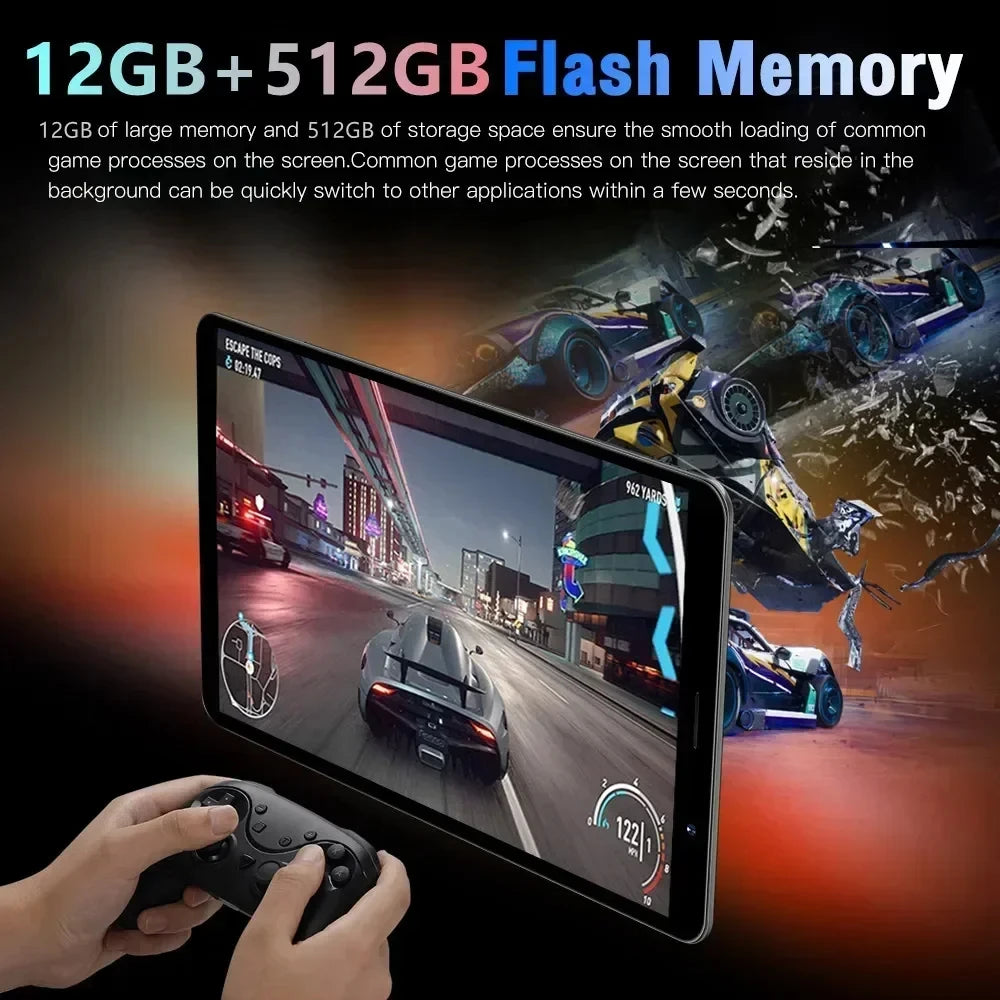 2025 New Original Pad 6S Pro Snapdragon 8gen2 Tablet Android 14 11Inch HD 16GB+1TB 20000mAh 5G Dual SIM Bluetooth WIFI Tables PC