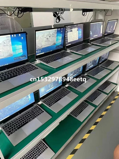 AKPAD 15.6"+7" Dual Screen Laptop Computer, Intel 12th N95 32GB/16GB DDR4 RAM, RGB Backlit Keyboard 7" Touch Screen Notebook PC