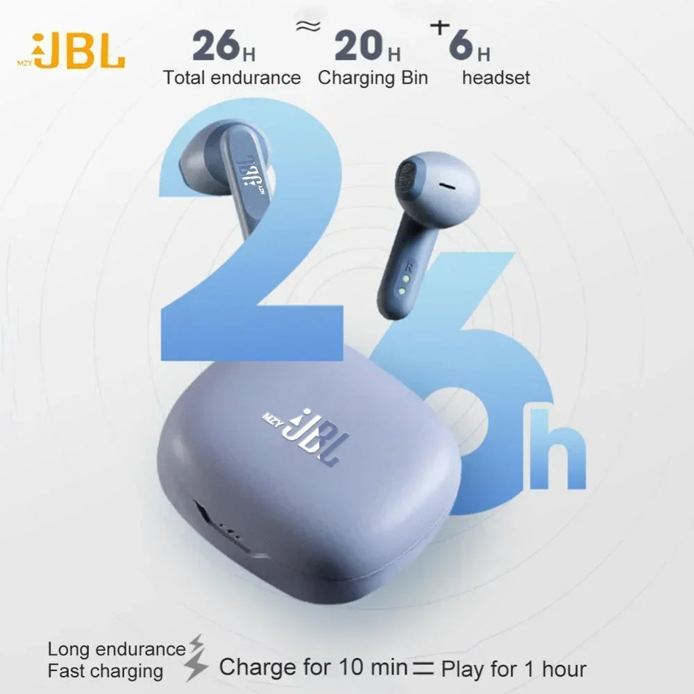 mzyJBL Wave300 TWS Wireless Bluetooth Headphones IPX2 Waterproof Earphones Touch Control Noise Cancelling Sports In-Ear Headset