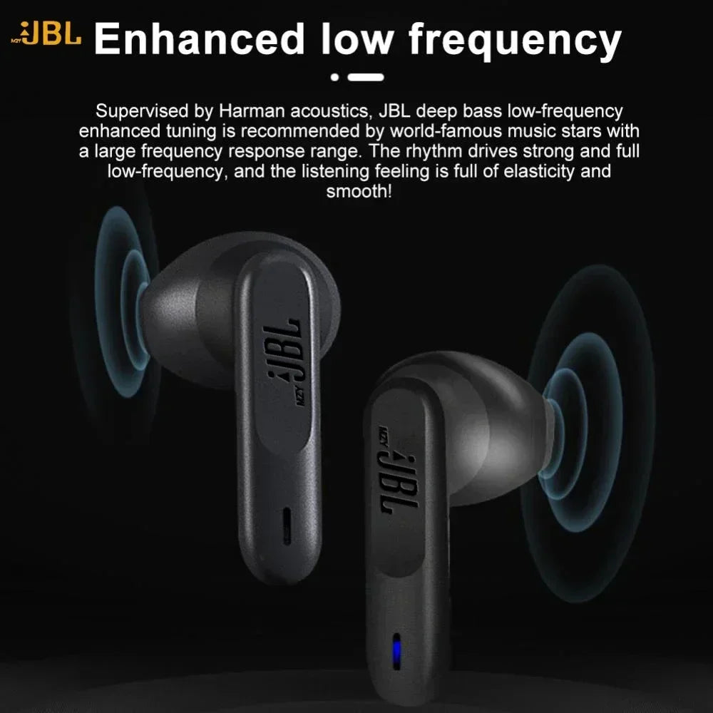 mzyJBL Wave300 TWS Wireless Bluetooth Headphones IPX2 Waterproof Earphones Touch Control Noise Cancelling Sports In-Ear Headset