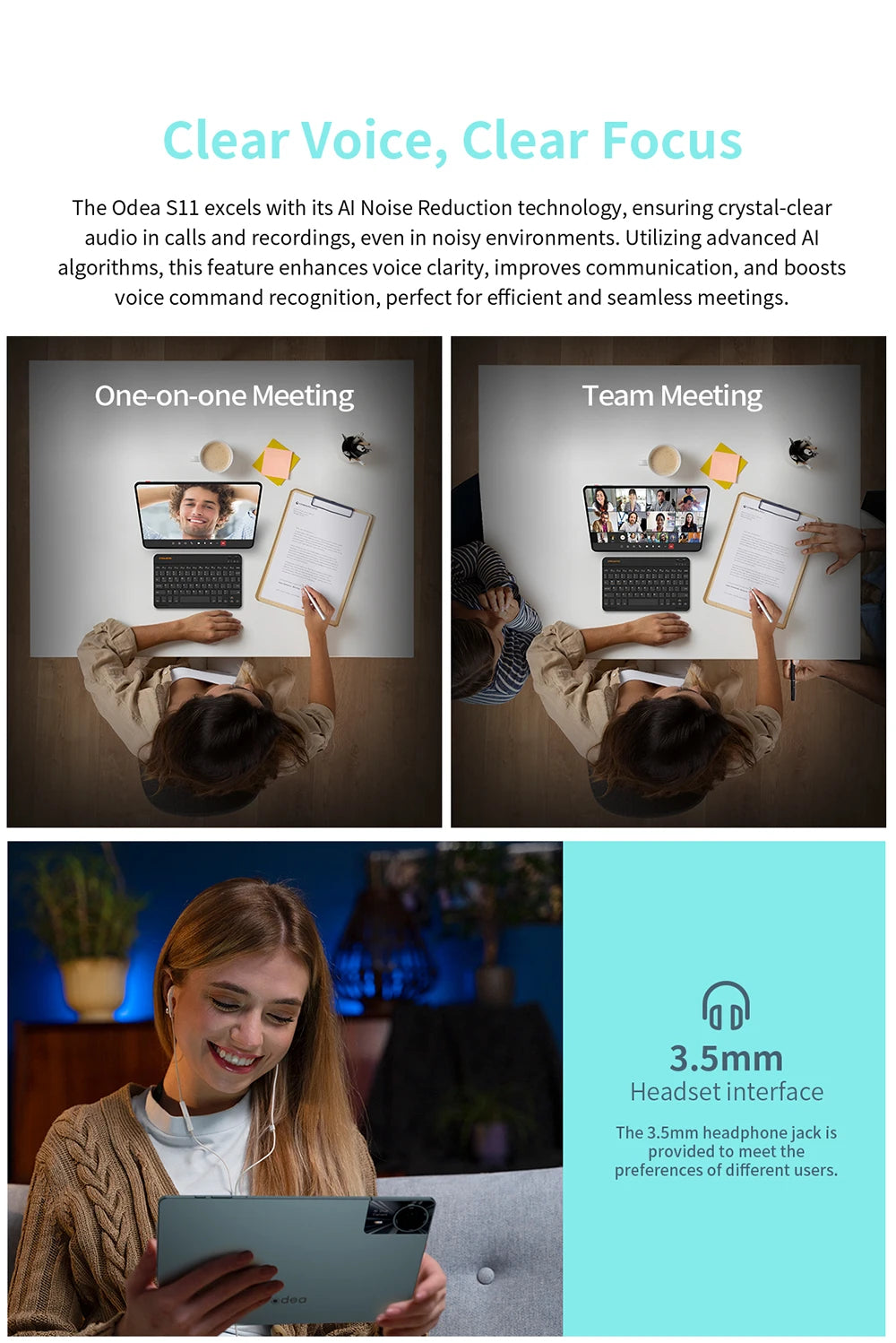 Odea S11 Tablet, 11 Inch Tddi, Android 14, (6+10)16Gb Ram, 256Gb Rom, 4g Lte, 8000Mah, 1920X1200, Unisoc T606, 8 Cores, Mali-G57, 5g Wifi, Gps, Sim Slots*2, Tf up to 1Tb, for Netflix Widevine L1