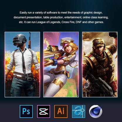 AKPAD 15.6"+7" Dual Screen Laptop Computer, Intel 12th N95 32GB/16GB DDR4 RAM, RGB Backlit Keyboard 7" Touch Screen Notebook PC