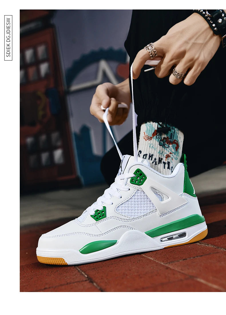 New high-top anti-slip board shoes student casual sports shoes men's practical basketball shoes and youth training shoes