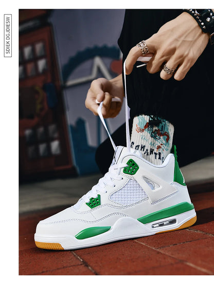 New high-top anti-slip board shoes student casual sports shoes men's practical basketball shoes and youth training shoes