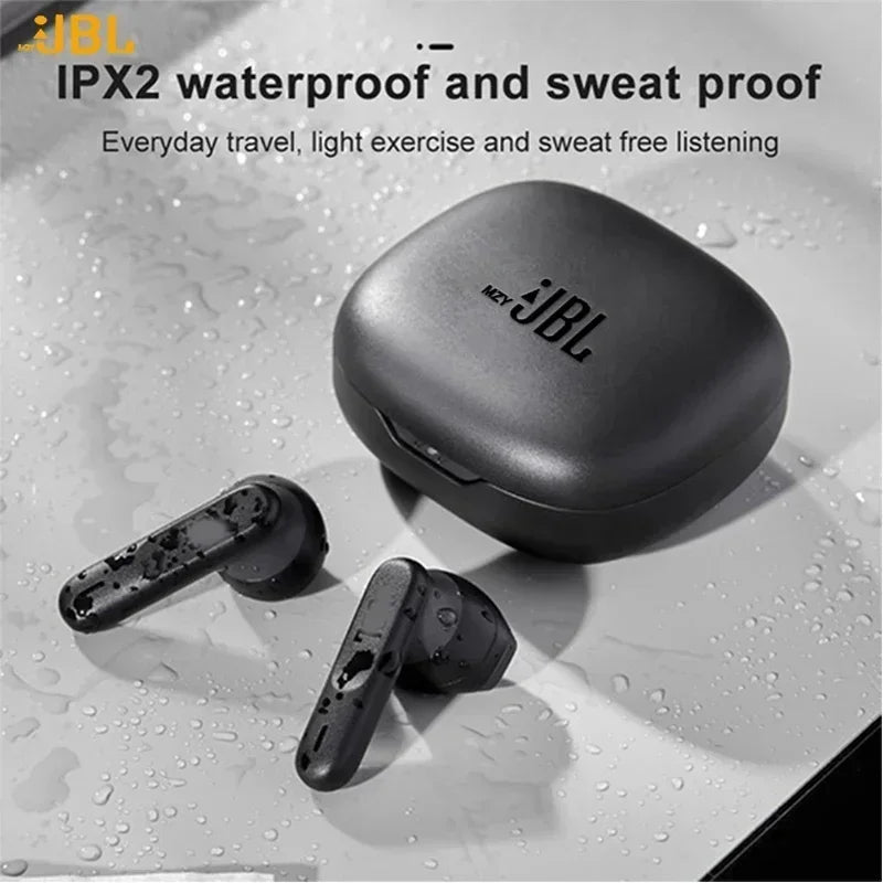 mzyJBL Wave300 TWS Wireless Bluetooth Headphones IPX2 Waterproof Earphones Touch Control Noise Cancelling Sports In-Ear Headset