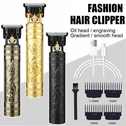 USB Fast Charging Hair Cutting Machine Electric Hair Clipper Portable Shaver Barber Professional Barber T9 Vintage Hair Trimmer