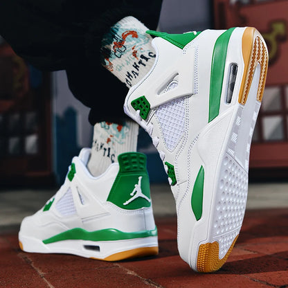 New high-top anti-slip board shoes student casual sports shoes men's practical basketball shoes and youth training shoes