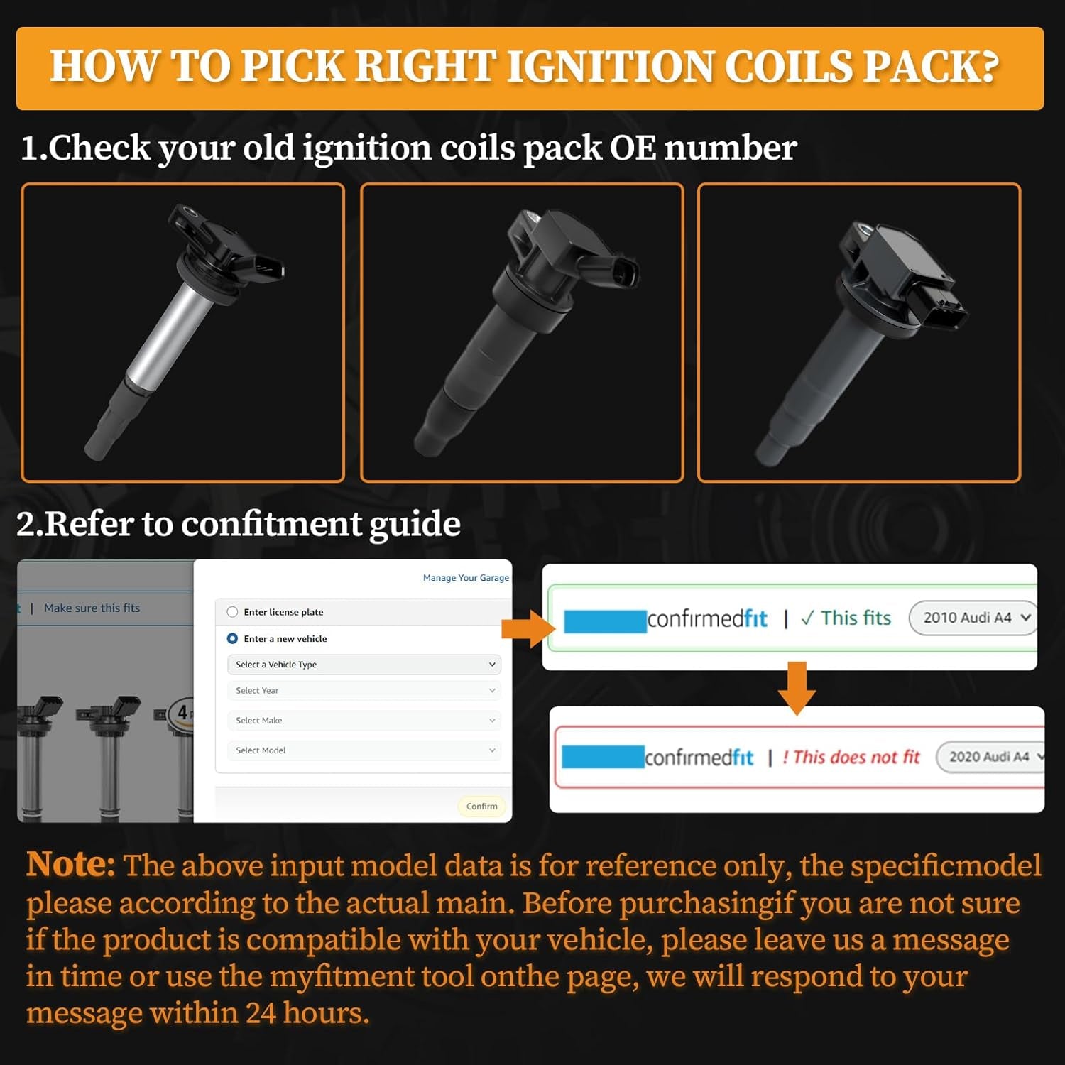 UF-669 Ignition Coil Pack and 1675 Spark Plugs Fit for Chevy Cruze Turbo 2011-2015, Sonic Turbo 2012-2020, Trax Turbo 2014-2020, Volt 2011-2015, Buick Encore, L4 1.4L, Replaces 55575499 55577898