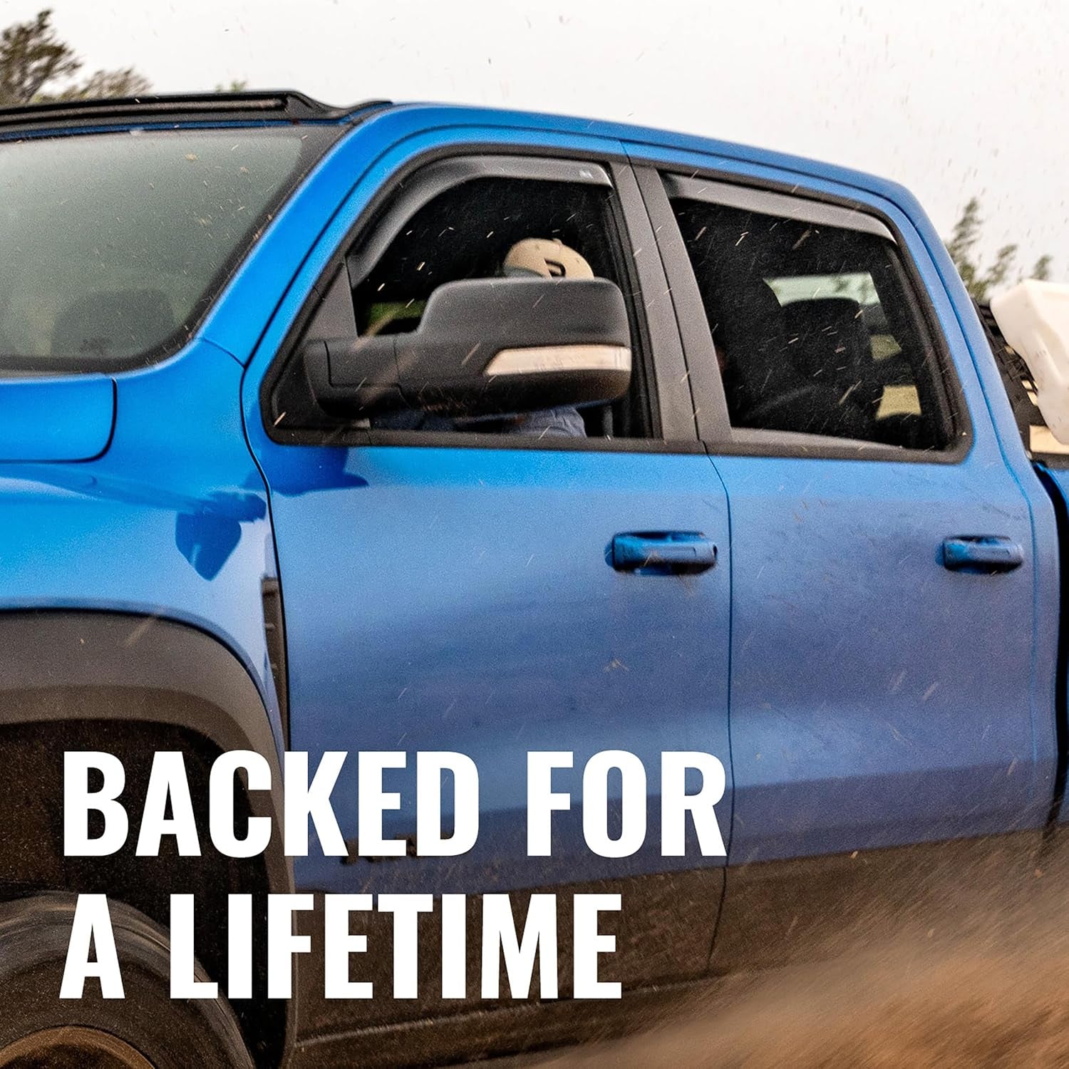 [AVS] In-Channel Rain Guards for 2015 - 2024 Ford Edge | Window Vent Visors, 4 Pcs. - Smoke | 194930