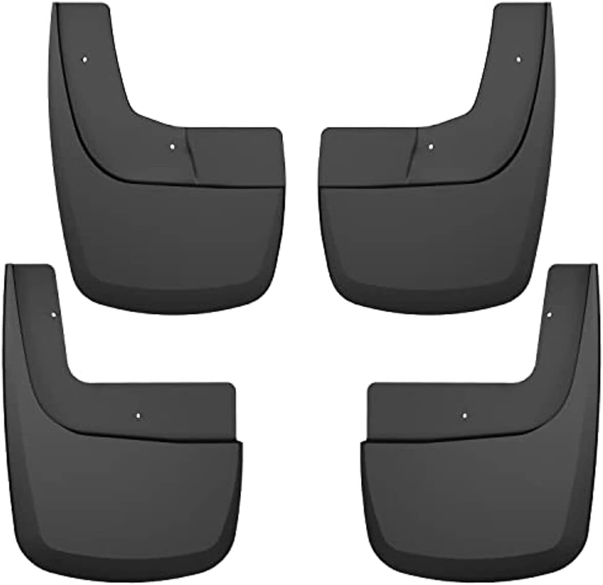 — Front & Rear Mud Guards | Fits 2021-2024 Ford F-150 Raptor Super Crew Cab, Black, 4 Pcs. | 58536