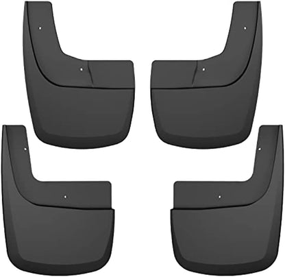 — Front & Rear Mud Guards | Fits 2021-2024 Ford F-150 Raptor Super Crew Cab, Black, 4 Pcs. | 58536