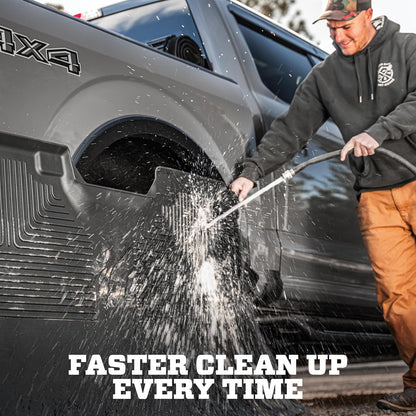 Weatherbeater Floor Mats | Fits 2019 - 2025 Chevrolet Blazer; 2017 - 2025 Cadillac XT5; 17 - 23 GMC Acadia | Front & 2Nd Row, 3-Pc Grey - 99142