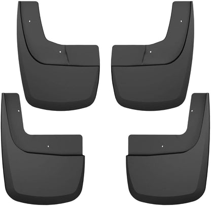 — Front & Rear Mud Guards | Fits 2021-2024 Ford F-150 Raptor Super Crew Cab, Black, 4 Pcs. | 58536