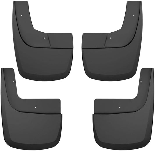 — Front & Rear Mud Guards | Fits 2021-2024 Ford F-150 Raptor Super Crew Cab, Black, 4 Pcs. | 58536