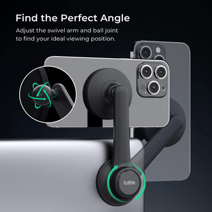 Terus Magsafe Compatible Monitor Mount for Tesla Model 3 and Model Y. Compatible with Magsafe Iphones Including Iphone 12/13/14/15/16/17 Series