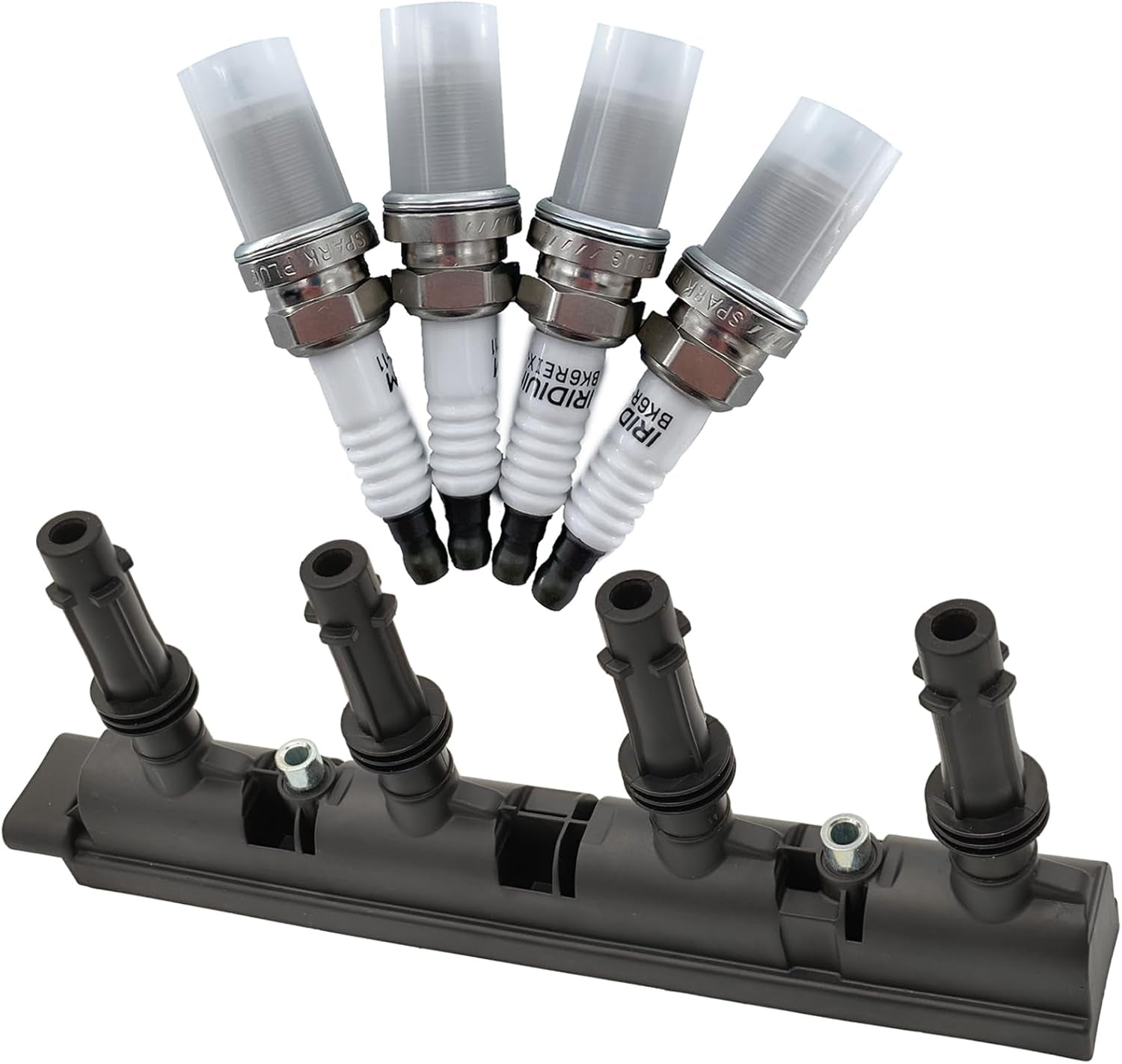 UF669 Ignition Coil and 1675 Iridium Spark Plugs Set of 4PCS Compatible with Buick Encore 2013-2022&Chevrolet Sonic 2012-2020/Trax 2015-2022/Cruze 2011-2019&Cadillac ELR 2014-2016 1.4L L4