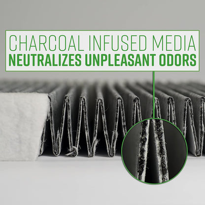 XC26205C Premium Cabin Air Filter with Activated Carbon Fits 2009-2017 Chevrolet Traverse, 2007-2016 GMC Acadia, 2008-2017 Buick Enclave, 2007-2010 Saturn Outlook