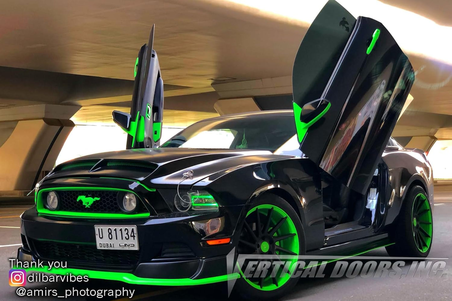 Vertical Doors - Vertical Lambo Door Conversion Kit for Ford Mustang 2011-2014 (VDCFM11)