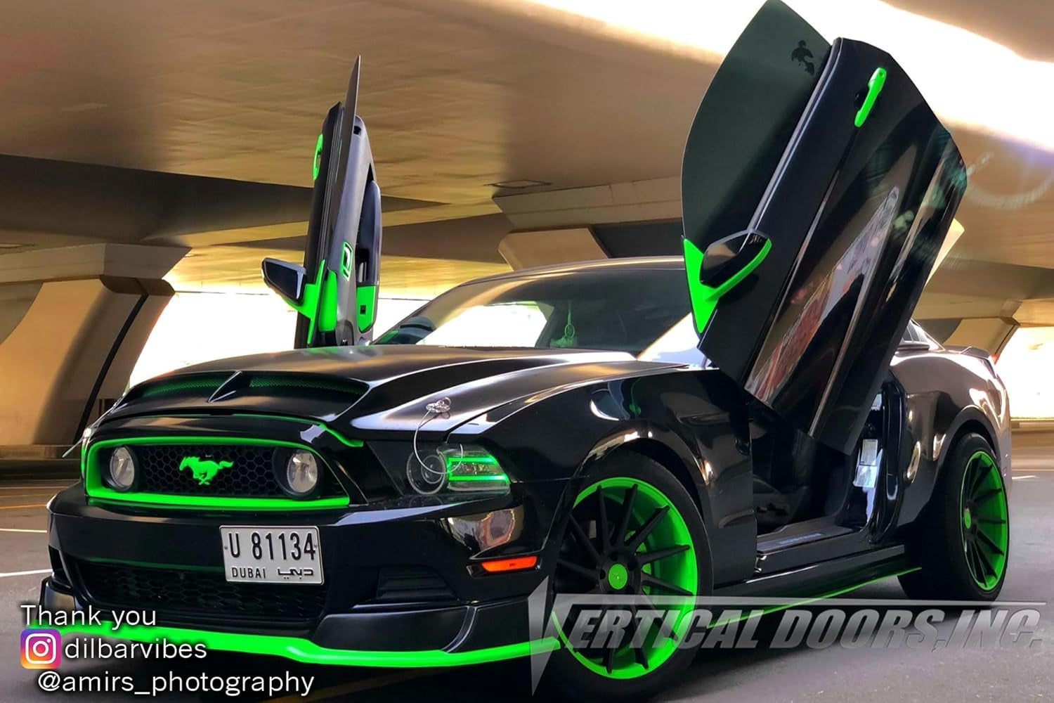 Vertical Doors - Vertical Lambo Door Conversion Kit for Ford Mustang 2011-2014 (VDCFM11)
