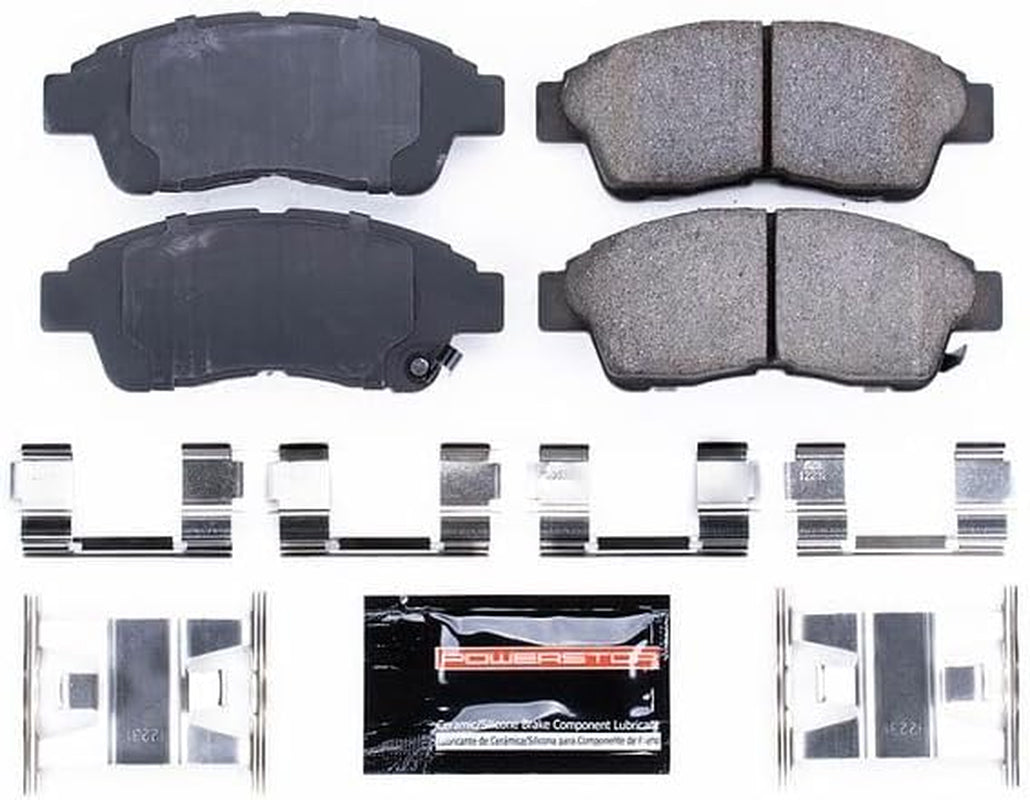 Z23-652 Front Z23 Sport Carbon Fiber Infused Ceramic Brake Pads with Hardware for Explorer Ranger Mazda B2300 Mazda B2300 Mazda B2500 Mazda B3000 Mazda B4000 Mountaineer [Model Specific]