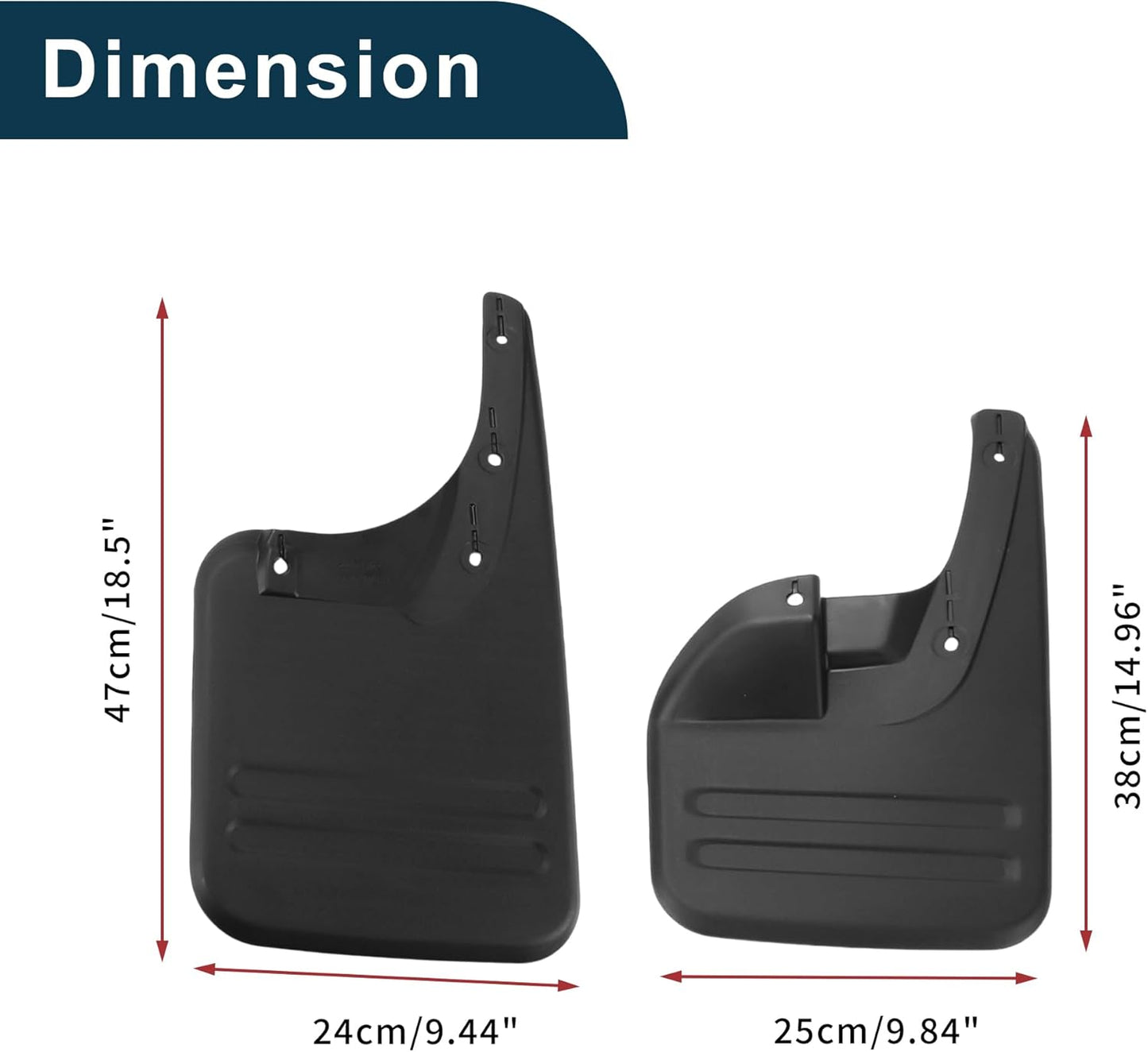 Mud Flaps Splash Guards for Toyota Hilux Vigo 2006-2014 2 Front & Rear Mud Guards W/Mount Accessories