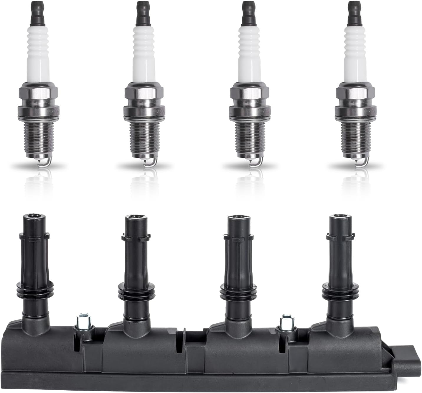 UF669 Ignition Coil Pack and 3068 Iridium Spark Plugs for 1.4L Compatible with Buick Encore Chevy Cruze Sonic Trax 2011 2012 2013 2014 2015 2016 2017 2018 2019 2020 for D521C 55577898 55579072