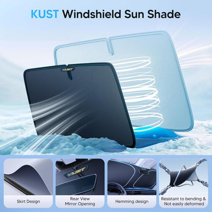 Windshield Sun Shade for 2013-2016 Mazda CX5 Accessories, Custom Fit CX-5 Front Window Sunshade Sun Visor Protector Foldable Blocks UV Rays Keep Your Car Cooler