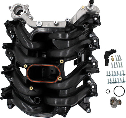 Upper Intake Manifold Compatible with 615-188, 5.4L Ford E-150,Club Wagon, E-250, E-350, E-450, F-150, F-250 Super Duty, F-350, Econoline, Excursion, Expedition. Exclude Coolant Heated Pcv