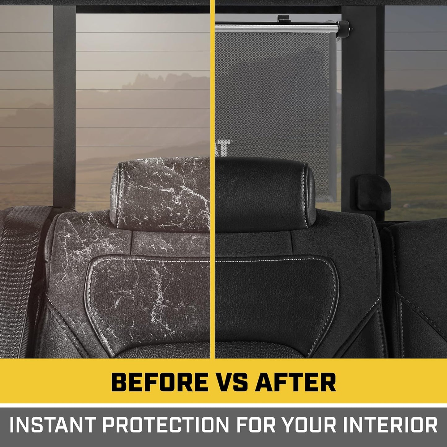 ® Window Shades Car Accessories - Car Shades for Back Windows Baby Visor - Retractable Window Blinds for SUV, Truck, & Car Sun Shade Window Screen - Car Window Shade for Baby - 14In X 19In 2-Pack