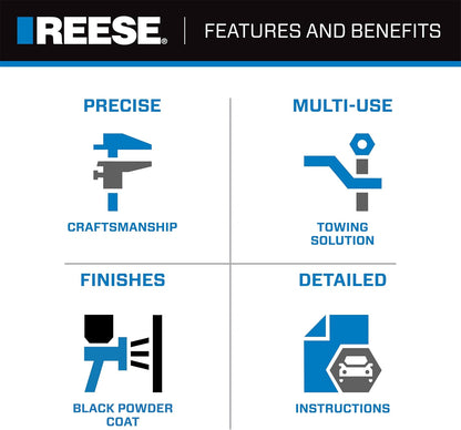Towpower 7039800 Tri-Ball Trailer Hitch Ball Mount, 1-7/8 Inch, 2 Inch, 2-5/16 Inch Trailer Hitch Balls, Fits 2 Inch Square Receiver, 10,000 Lbs. Capacity, Resistance to Rust and Corrosion