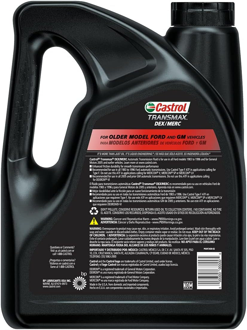 Transmax DEX/MERC Automatic Transmission Fluid, 1 Gallon