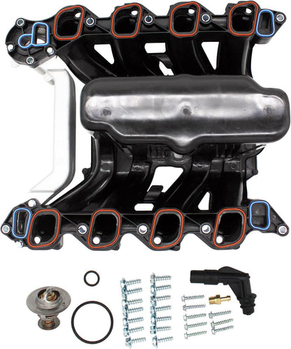 Upper Intake Manifold Compatible with 615-188, 5.4L Ford E-150,Club Wagon, E-250, E-350, E-450, F-150, F-250 Super Duty, F-350, Econoline, Excursion, Expedition. Exclude Coolant Heated Pcv