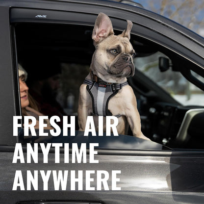 [AVS] In-Channel Rain Guards for 2015 - 2024 Ford Edge | Window Vent Visors, 4 Pcs. - Smoke | 194930