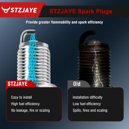 UF620 Ignition Coil &4504 Iridium Spark Plug Set of 4 Pack Compatible with Chevy Aveo 2009-2011,For Aveo5 2009-2011,For Cruze 2011-2015,For Cruze Limited 2016 Coil Pack