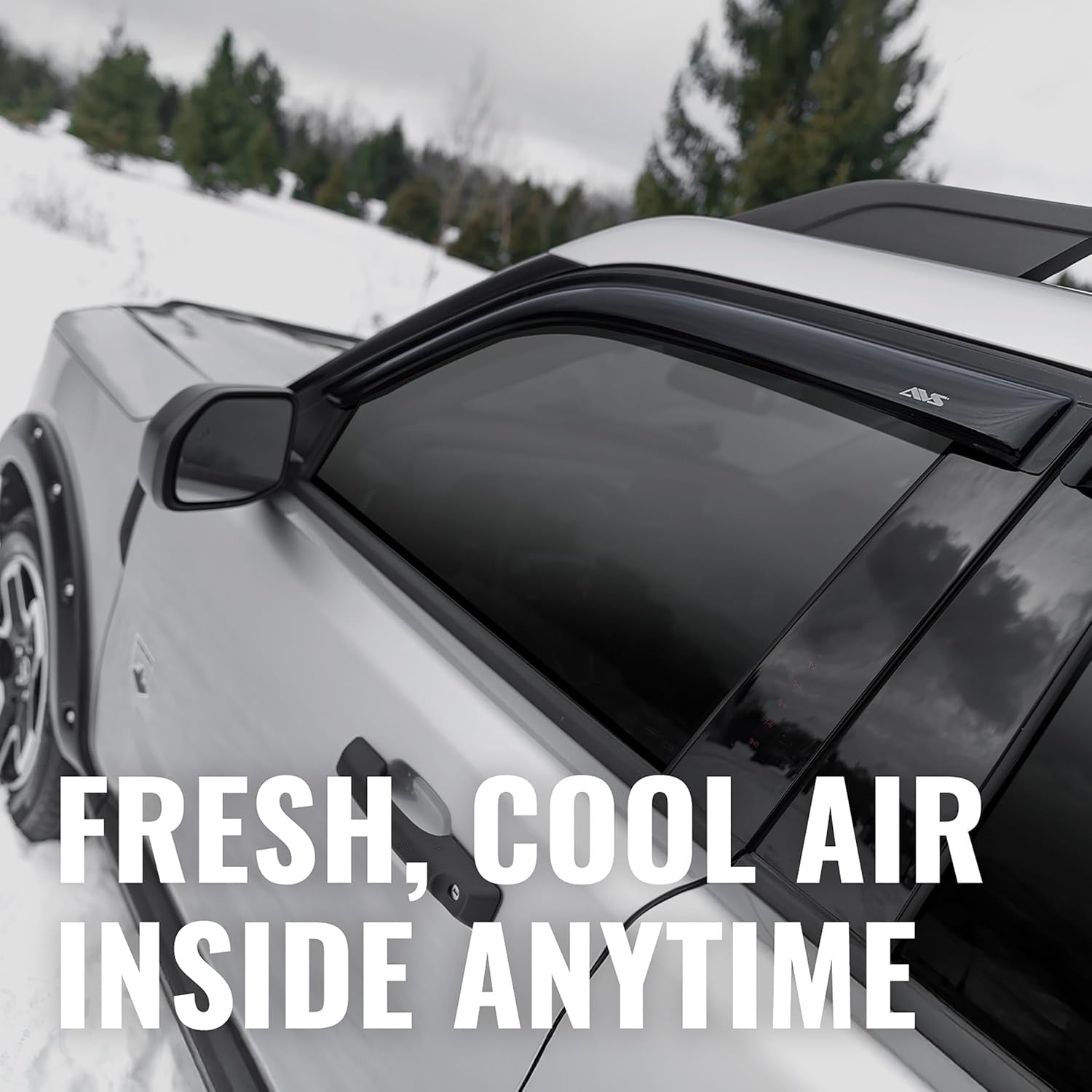 [AVS] outside Mount Rain Guards for 2000 - 2005 Buick Lesabre | Window Vent Visors, 4 Pcs. - Smoke | 94259