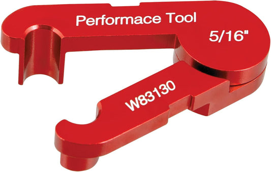 W83130 Anodized Aluminum Fuel Line Disconnect Tool, Fits 1990 to Current Ford and GM Vehicles with 5/16-Inch Fuel Lines