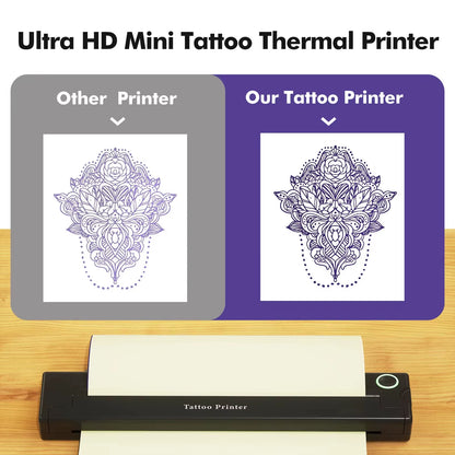 A4 Thermal Printers Wireless Bluetooth Tattoos Printer Portable Mini Thermal Printer A4 Paper Photo Printer from Mobile Phone
