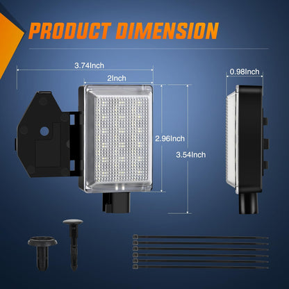 under Hood Courtesy Light White Beam Plug and Play Compatible with 1998-2010 Dodge Ram 1500 2500 3500, 2006-2019 Dakota Charger, 1998-2001 Wrangler Grand Cherokee