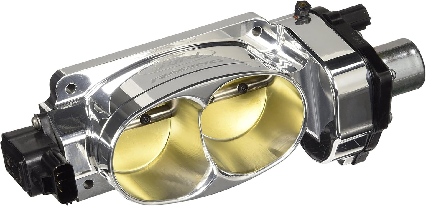 Throttle Body, 1306 CFM, Stock Flange, 62 Mm Twin Blade, Aluminum, Natural,  Modular,  Mustang 2005-10, Each
