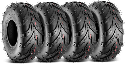 145 70 6 ATV Tires 145/70-6 Mini Bike Tires 145 70-6 Go Kart Tire at 145X70-6 Tire 4PLY Tubeless, Set of 4