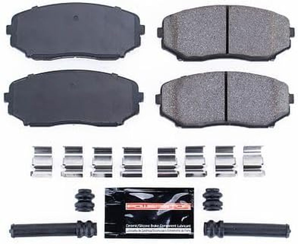 Z23-1258 Front Z23 Evolution Sport Carbon Fiber Infused Ceramic Brake Pads with Hardware for Ford Edge, Lincoln MKX, Mazda CX-5, Mazda CX-7, Mazda CX-9 [Model Specific]