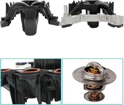 Upper Intake Manifold Compatible with 615-188, 5.4L Ford E-150,Club Wagon, E-250, E-350, E-450, F-150, F-250 Super Duty, F-350, Econoline, Excursion, Expedition. Exclude Coolant Heated Pcv